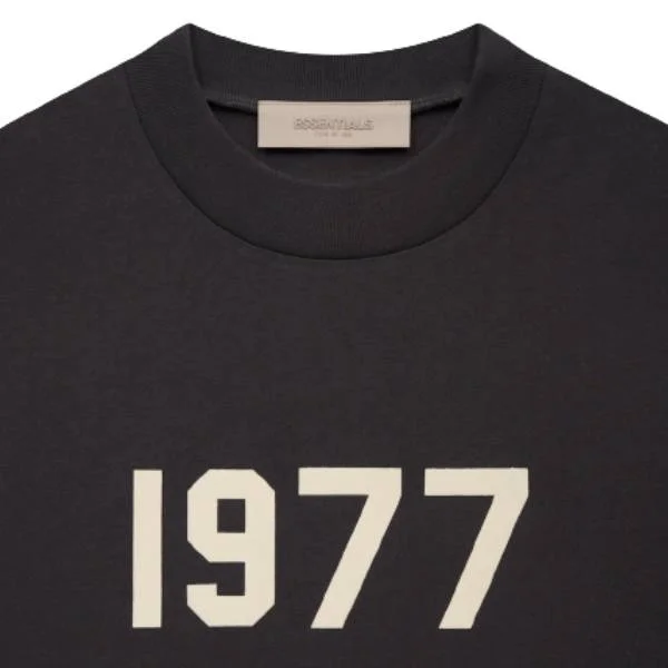 Essentials 1977 Black Graphic T-Shirt - Image 2