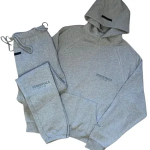 Fear of God Essentials Heather Oatmeal Core Tracksuit