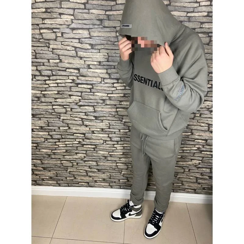 Fear of God Essentials Heather Grey Core Tracksuit - Image 2